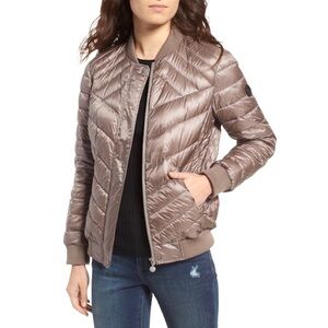 Bernardo Water Resistant Insulated Bomber Jacket in Moon Rock XS Taupe
